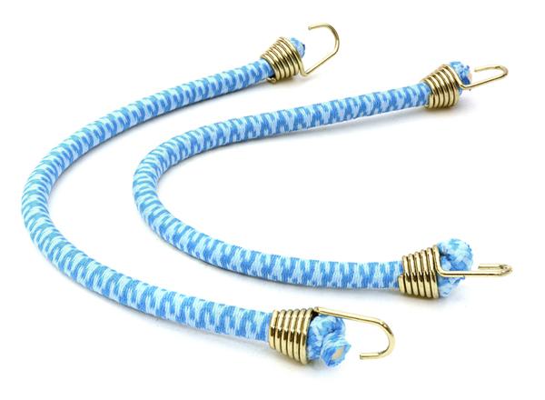 C26931GOLDCYAN 1/10 Model Scale 4x150mm Bungee Elastic Cord Strap w/ Hooks for Off-Road Crawler - Image 1