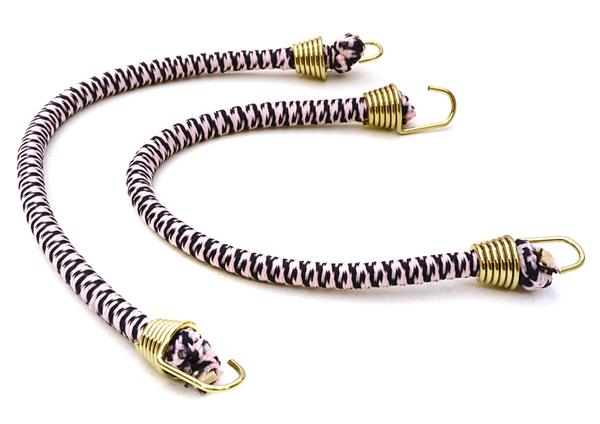 C26931GOLDPINK 1/10 Model Scale 4x150mm Bungee Elastic Cord Strap w/ Hooks for Off-Road Crawler - Image 1