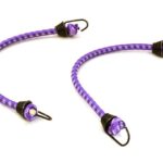 1/10 Model Scale 3x100mm Bungee Elastic Cord Strap w/ Hooks for Off-Road Crawler