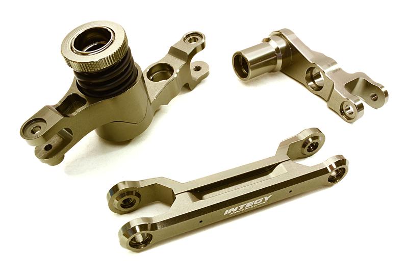 C26944GREY Billet Machined Steering Bellcrank Set for Traxxas X-Maxx 4X4 7746 - Image 1