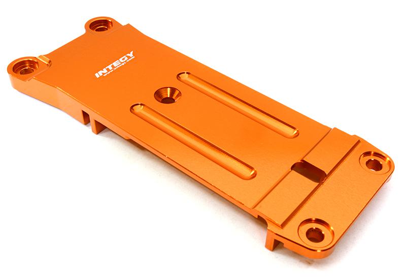 C26950ORANGE Billet Machined Rear Chassis Brace Tie Bar Mount for Traxxas X-Maxx 4X4 7716 - Image 1
