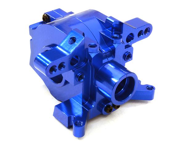 C26954BLUE Billet Front Center Gearbox Bulkhead for Vaterra Twin Hammers 1.9 Rock Racer - Image 1