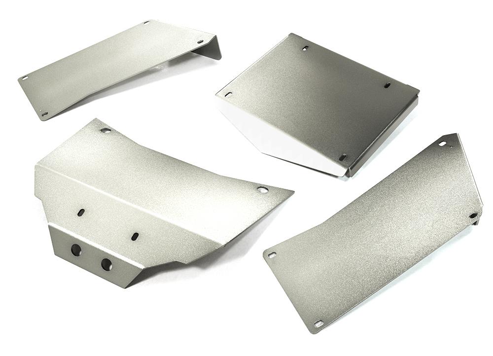 C27003SILVER Aluminum Alloy Body Panel Kit for Axial 1/10 RR10 Bomber 4WD - Image 1