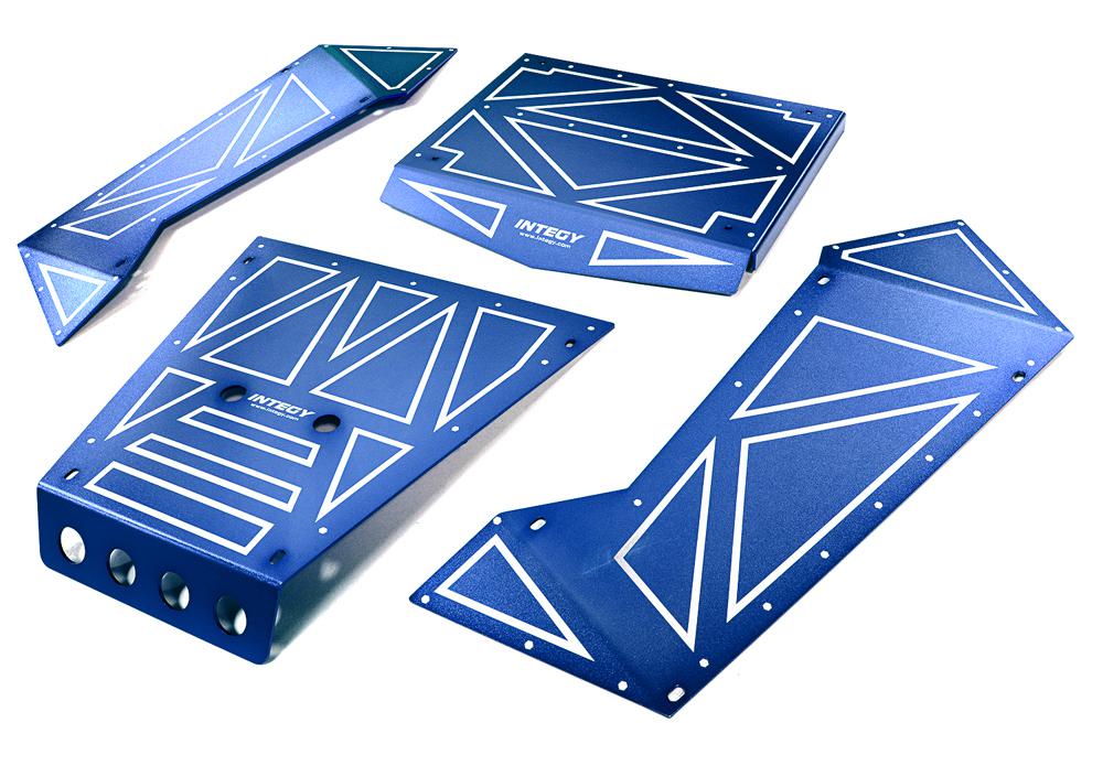 C27006BLUE Aluminum Alloy Panel Kit for Axial 1/8 Yeti XL Rock Racer Buggy - Image 1