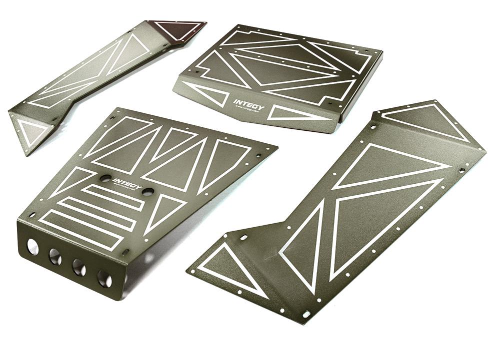 C27006GUN Aluminum Alloy Panel Kit for Axial 1/8 Yeti XL Rock Racer Buggy - Image 1