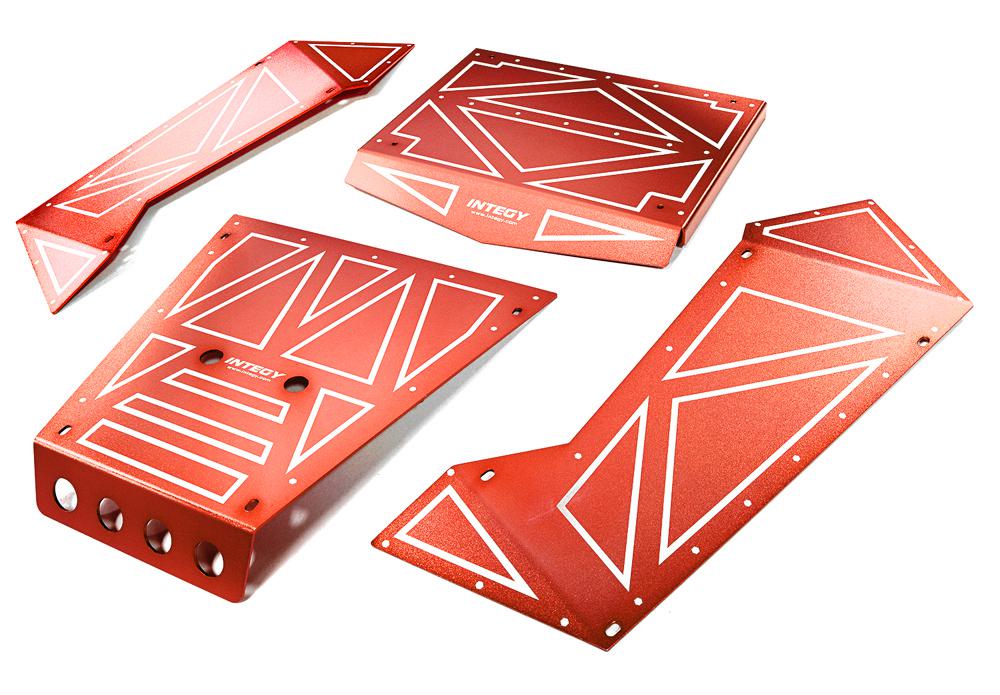C27006RED Aluminum Alloy Panel Kit for Axial 1/8 Yeti XL Rock Racer Buggy - Image 1