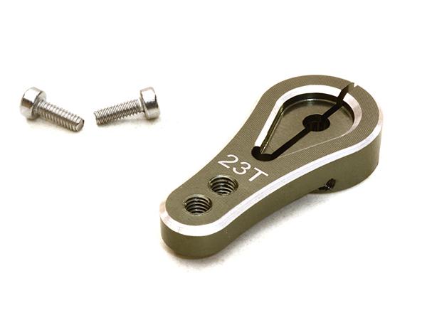 C27009GUN Billet Machined Alloy Servo Horn 23T for KO & JR Servo (r=16, 20mm) - Image 1