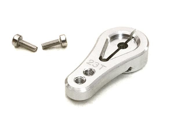 C27009SILVER Billet Machined Alloy Servo Horn 23T for KO & JR Servo (r=16, 20mm) - Image 1