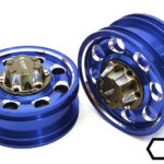 Billet Machined Alloy Front Wheel for Hex Type 1/14 Scale Trucks