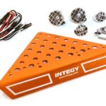 Roof Top Alloy Armor Protection Plate w/ Lights for 1/10 Scale Crawler (W=148mm)