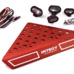 Roof Top Alloy Armor Protection Plate w/ Lights for 1/10 Scale Crawler (W=148mm)