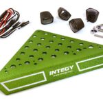 Roof Top Alloy Armor Protection Plate w/ Lights for 1/10 Scale Crawler (W=148mm)