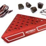 Roof Top Alloy Armor Protection Plate w/ Lights for 1/10 Scale Crawler (W=148mm)