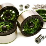 1.9 Size Machined High Mass Wheel (4) w/14mm Offset Hubs for 1/10 Scale Crawler