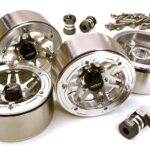 1.9 Size Machined High Mass Wheel (4) w/14mm Offset Hubs for 1/10 Scale Crawler