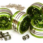 2.2x1.5-in. Machined High Mass Wheel (4) w/14mm Offset Hubs for 1/10 Crawler