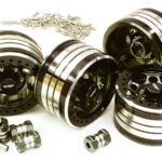 2.2x1.5-in. Machined High Mass Wheel (4) w/14mm Offset Hubs for 1/10 Crawler