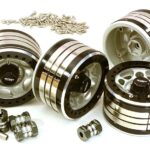 2.2x1.5-in. Machined High Mass Wheel (4) w/14mm Offset Hubs for 1/10 Crawler