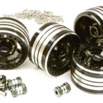 2.2x1.5-in. Machined High Mass Wheel (4) w/14mm Offset Hubs for 1/10 Crawler