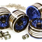 2.2x1.5-in. Machined High Mass Wheel (4) w/14mm Offset Hubs for 1/10 Crawler