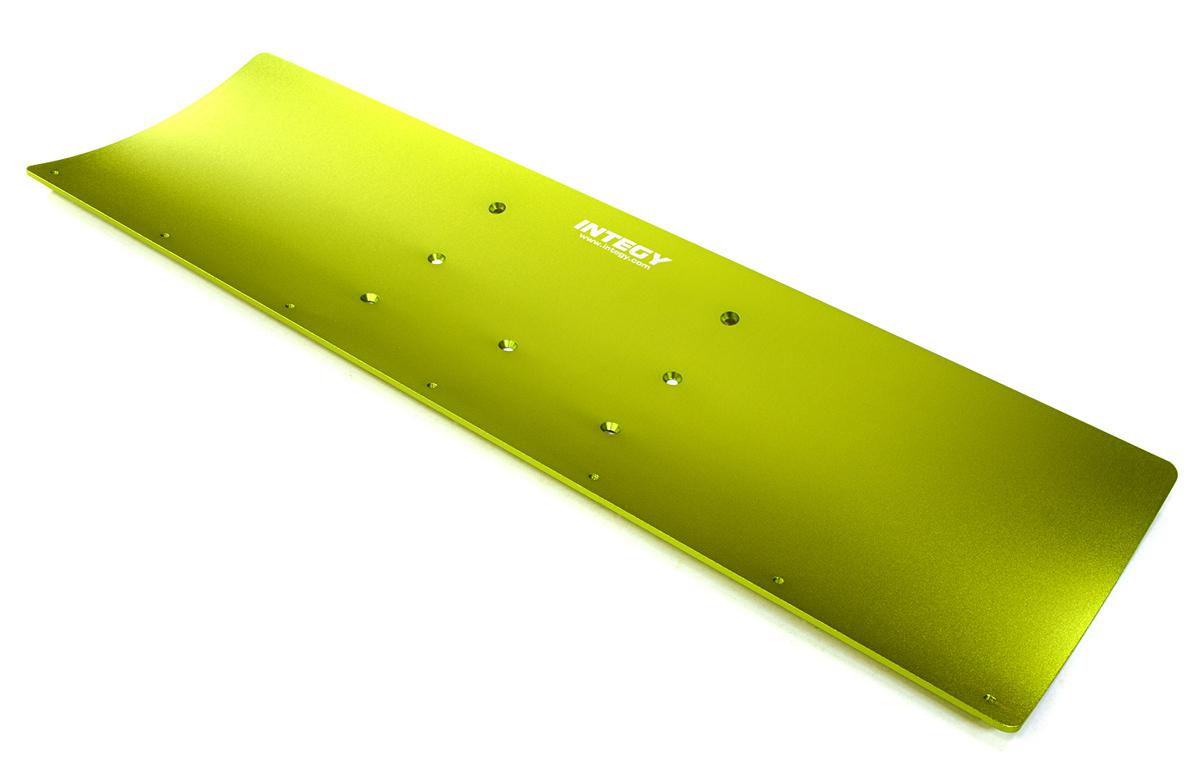 C27061GREEN Alloy Machined 500mm Snowplow Main Plate for Yeti XL, 1/10 Summit & E-Maxx - Image 1