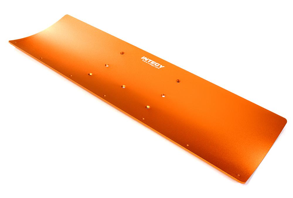 C27062ORANGE Alloy Machined 400mm Snowplow Main Plate for Traxxas 1/10 Stampede & Slash - Image 1
