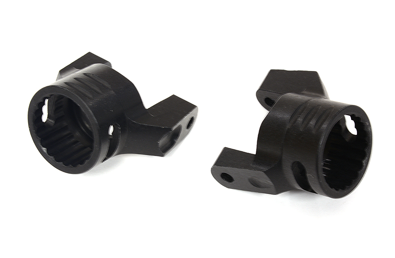 C27069BLACK Billet Machined Alloy Caster Blocks for Axial 1/10 Wraith 2.2 Rock Racer - Image 1