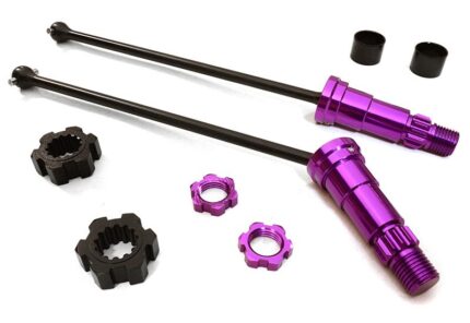 Universal Drive Shafts w/ +12mm Ext. Stub Axles (2) for TRX X-Maxx 4X4 7750 7751