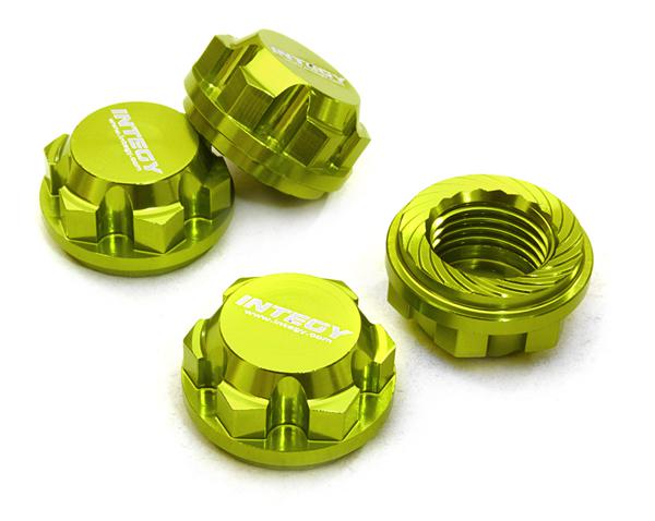 C27073GREEN Billet Machined 17mm Hex Wheel Nuts (4) for Traxxas X-Maxx 4X4 7758 - Image 1