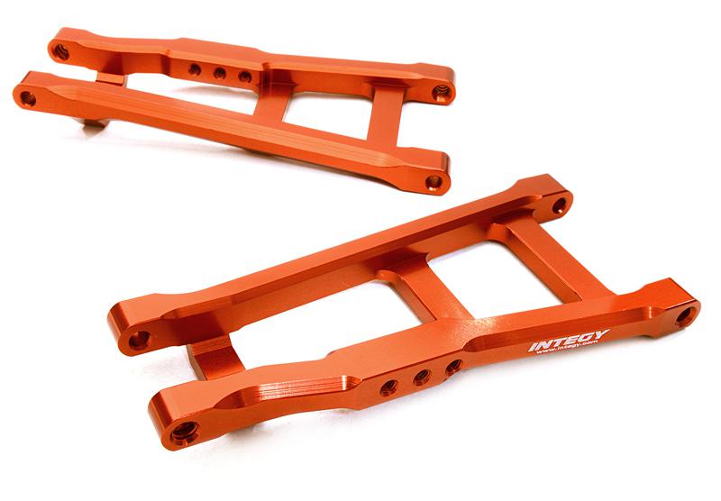 C27080RED Billet Machined Rear Lower Arms for Traxxas 1/10 Rustler 2WD, Stampede 2WD 3655X - Image 1