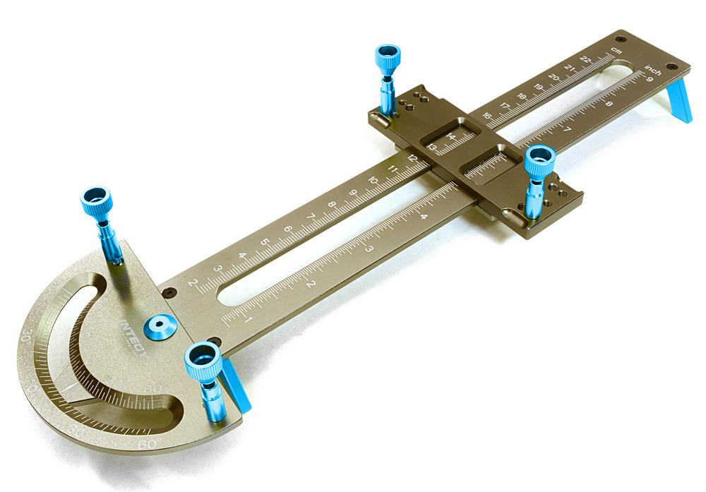 C27082LIGHTBLUE Links, Push Rods & Shocks Matching Tool 34-220mm for 1/10, 1/8 & 1/5 Scale - Image 1