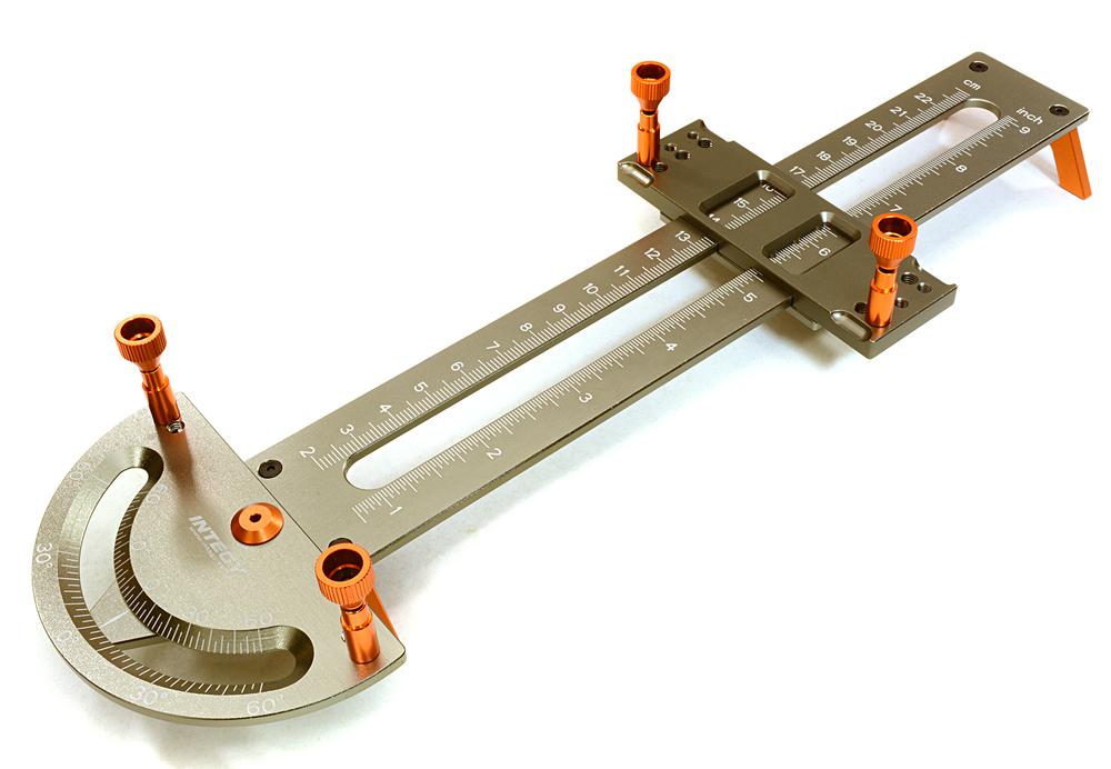 C27082ORANGE Links, Push Rods & Shocks Matching Tool 34-220mm for 1/10, 1/8 & 1/5 Scale - Image 1