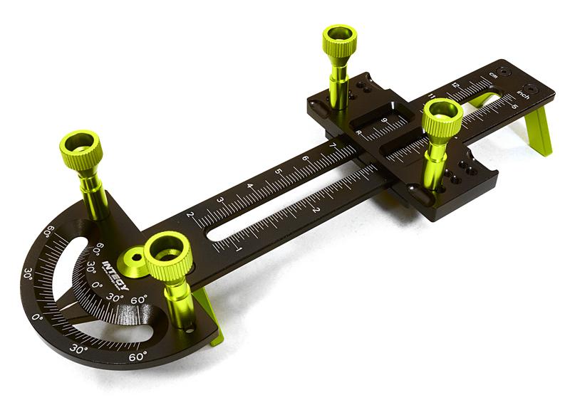 C27083GREEN Links, Push Rods & Shocks Matching Tool 28-122mm for 1/18, 1/16 & 1/10 Scale - Image 1