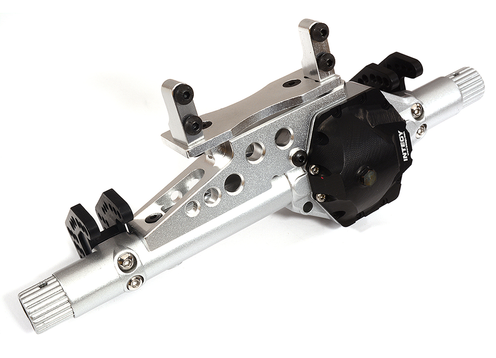 C27090SILVERBLACK Metal Front Axle Housing Kit for Axial 1/10 Wraith 2.2 & RR10 Bomber 4WD - Image 1