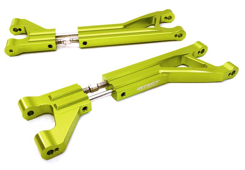 C27093GREEN Billet Machined Adjustable Upper Suspension Arms (2) for Traxxas X-Maxx 4X4 7729 - Image 1