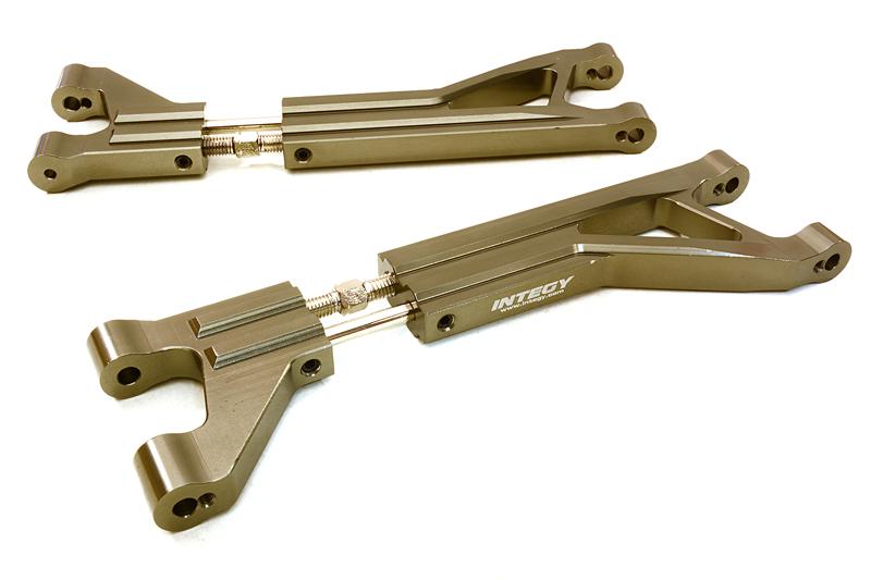 C27093GREY Billet Machined Adjustable Upper Suspension Arms (2) for Traxxas X-Maxx 4X4 7729 - Image 1