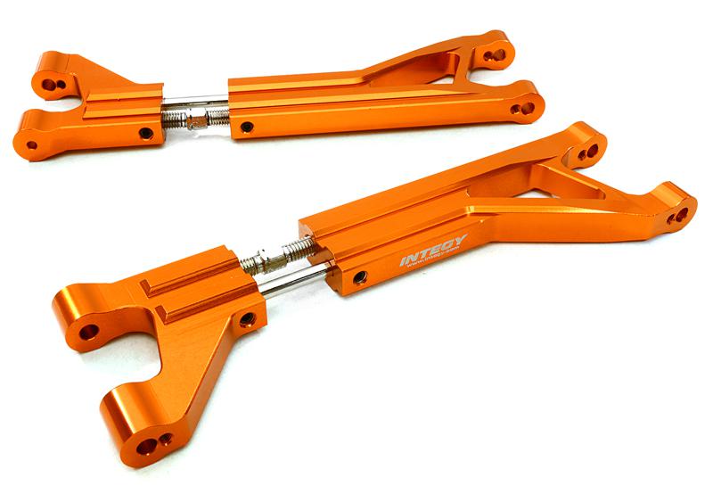 C27093ORANGE Billet Machined Adjustable Upper Suspension Arms (2) for Traxxas X-Maxx 4X4 7729 - Image 1