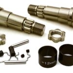 Billet Machined +12mm Ext. Stub Axles for C27070, C27071 & C27072