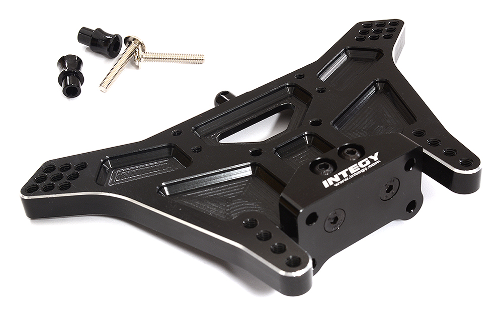 C27099BLACK Machined Rear Shock Tower for 1/10 Rustler 2WD, Slash 2WD & Stampede 2WD 3638 - Image 1