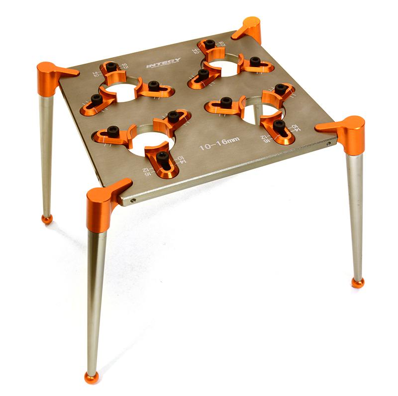 C27104ORANGE Team Workstation & Shock Rebuild Stand for Shock Size 10mm-16mm - Image 1