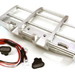 CNC Alloy Front Bumper w/ LED for Tamiya 1/14 King Hauler & Globe Liner