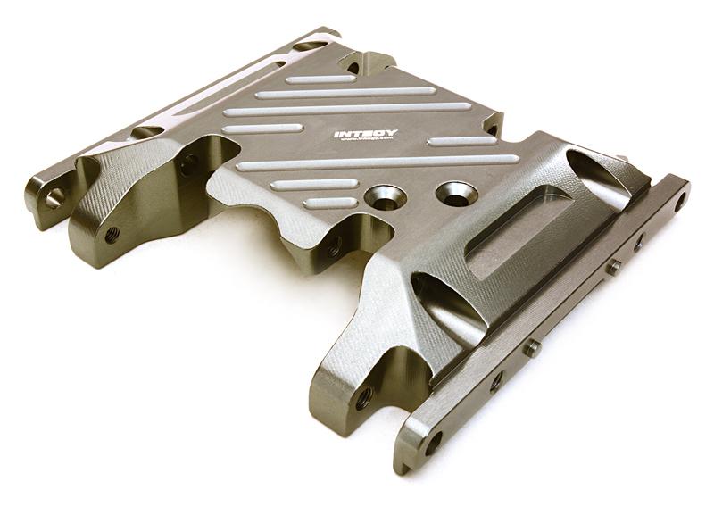 C27127GUN Billet Machined Alloy Center Skid Plate for Axial SCX10 II w/ LCG Transfer Case - Image 1