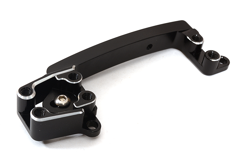 C27134BLACK Billet Machined Alloy Steering Servo Mount for Axial 1/10 SCX10 II (#90046-47) - Image 1
