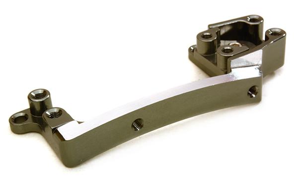 C27134GUN Billet Machined Alloy Steering Servo Mount for Axial 1/10 SCX10 II (#90046-47) - Image 1