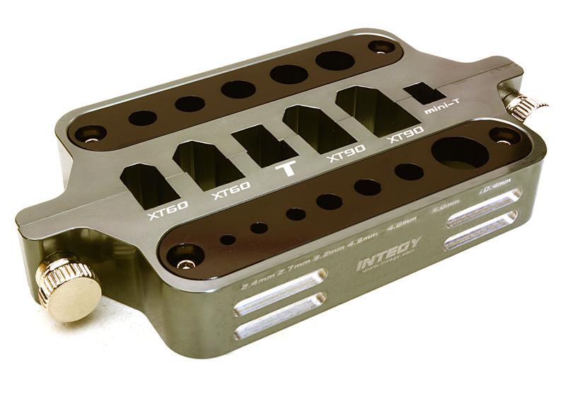 C27137GUNBLACK Alloy Machined Universal Connectors & Plugs Workstation Soldering Jig - Image 1