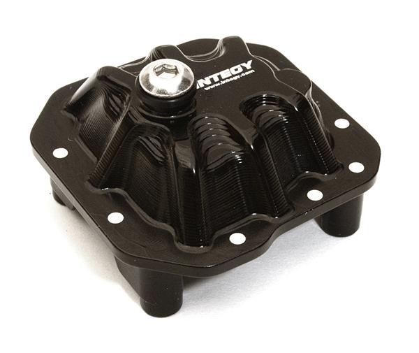 C27141BLACK Billet Machined Alloy Differential Cover for Axial 1/10 SCX10 II (#90046-47) - Image 1