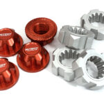 Machined 24mm Wheel Adapters & 17mm Wheel Nuts for Traxxas X-Maxx 4X4 7756 7758