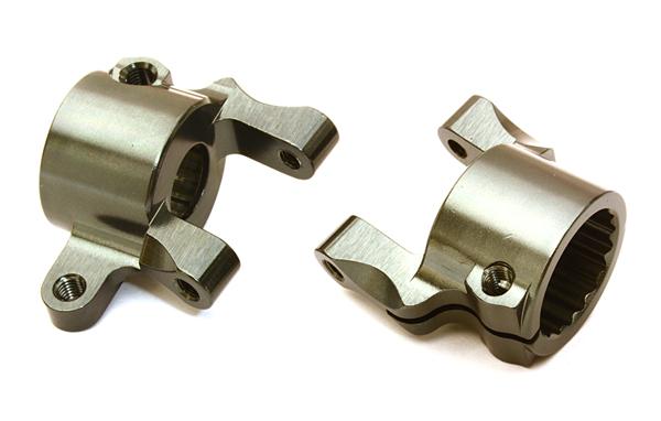 C27157GUN Billet Machined Alloy Front Caster Blocks for Axial 1/10 SCX10 II (#90046-47) - Image 1