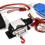 Billet Machined T3 Realistic Mega Winch w/Wireless Module for 1/10 Scale Crawler