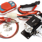 Billet Machined T3 Realistic Mega Winch w/Wireless Module for 1/10 Scale Crawler